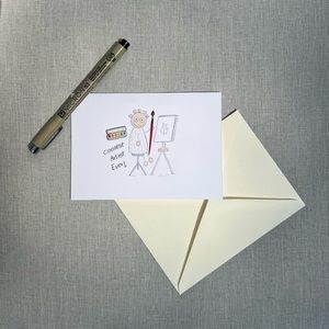 "Coolest Artist" Handmade card